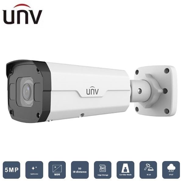 Uniview UNV5MP LightHunter Bullet IP Camera(Premier Protection, WDR, Lowcost Full Cable, PoE, Electrical Interfa UNV-2325SB-DZK-I0 - main